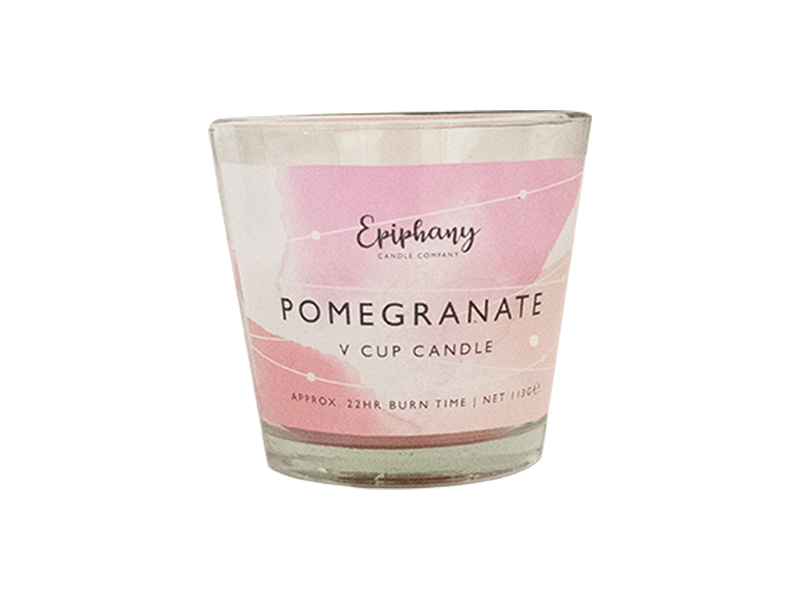 Pomegranate V Cup Candle