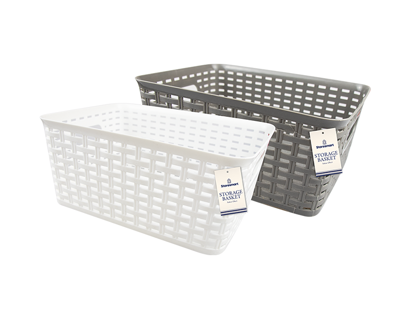 Rattan Effect Storage Basket