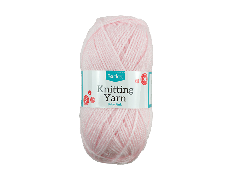 Baby Pink Acrylic Knitting Yarn 100g