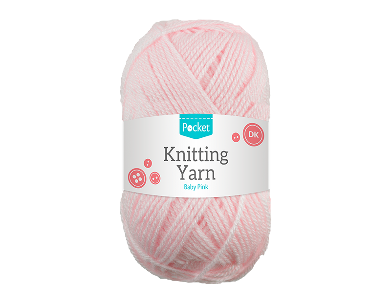 Wholesale Acrylic Knitting Yarn Baby Pink 75g