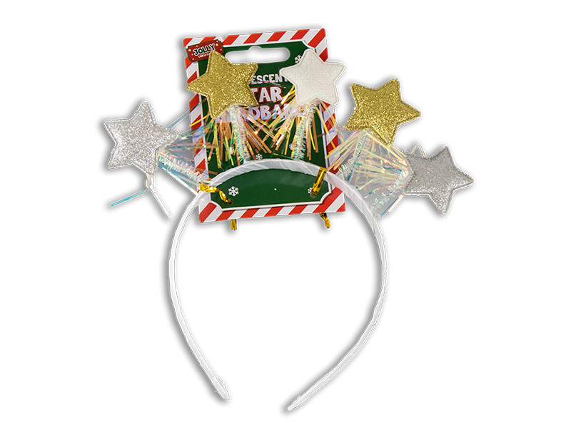Wholesale Iridescent Star Headband Bulk Buy Christmas Dress Up