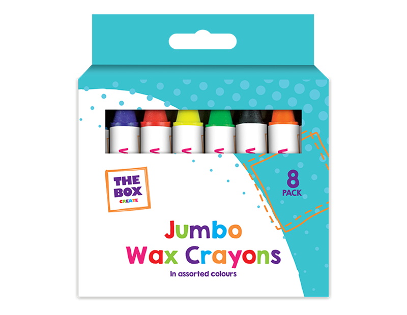 Jumbo Wax Crayons - 8 Pack