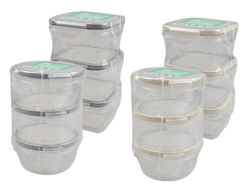 Wholesale Mini Clip Lock Containers 3pk