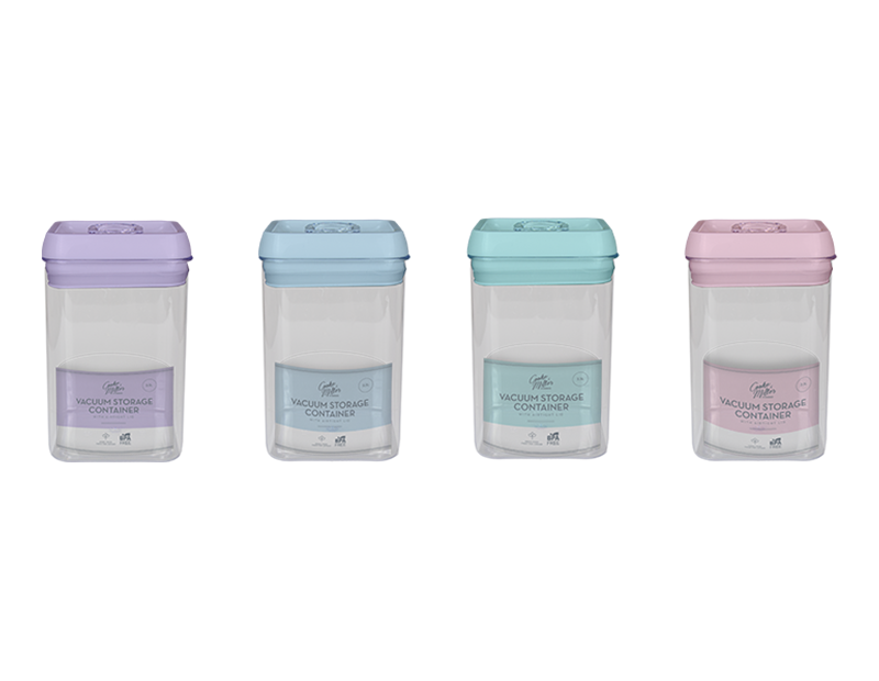 Wholesale Pastel Vacuum Storage Container With Airtight Lid