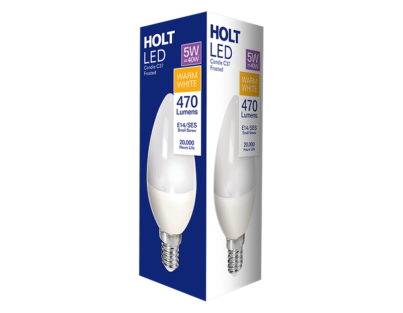 LED Candle Bulb 5W E14/SES Warm White