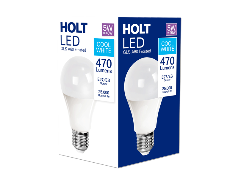 LED Classic Bulb 5W GLS A60 E27/ES Cool White