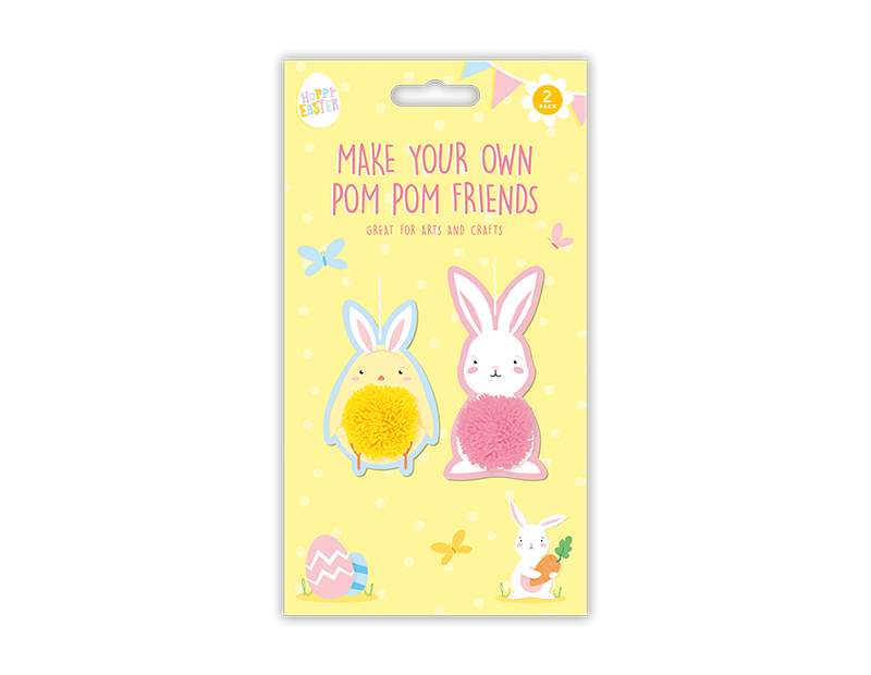 Make Your Own Easter Pom Pom Friends 2pk