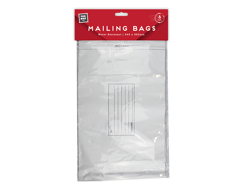 Medium Mailing Bags - 6 Pack