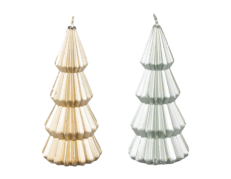 Wholesale Metallic Christmas Tree Candle Bulk Buy Christmas Candles