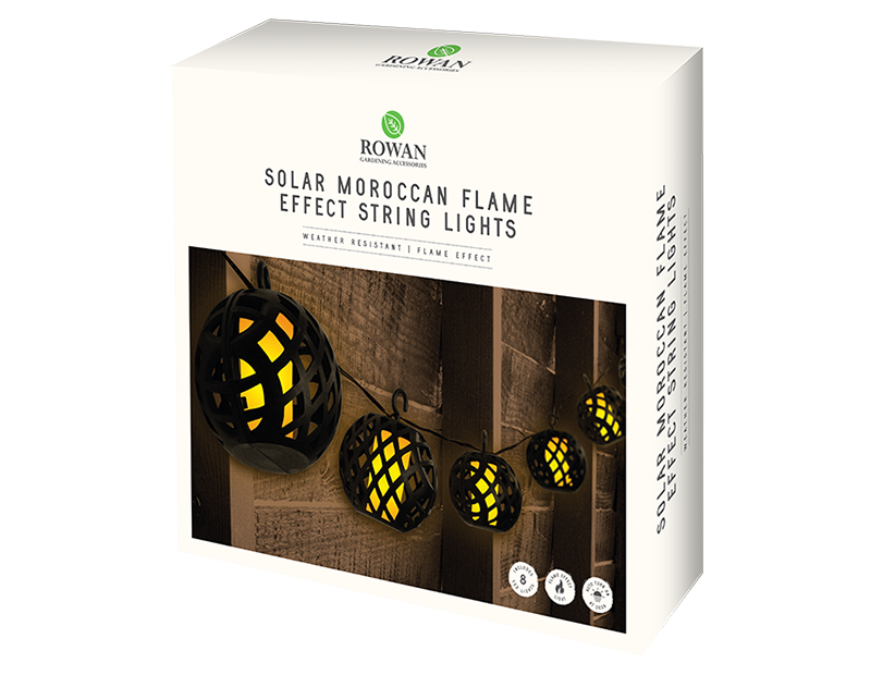 Wholesale Moroccan Flame effect solar string light Gem imports Ltd.