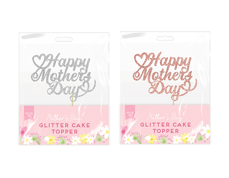 Wholesale Mother's Day Glitter Cake Topper