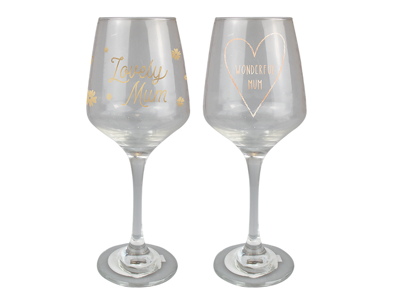 Wholesale Mother's Day printed wine Glass