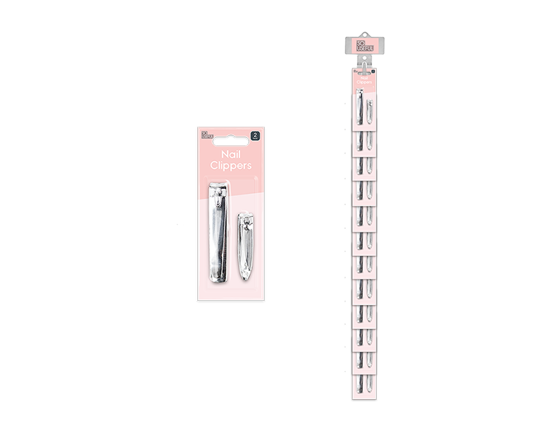 Wholesale Nail Clippers 2pk With Clip Strip