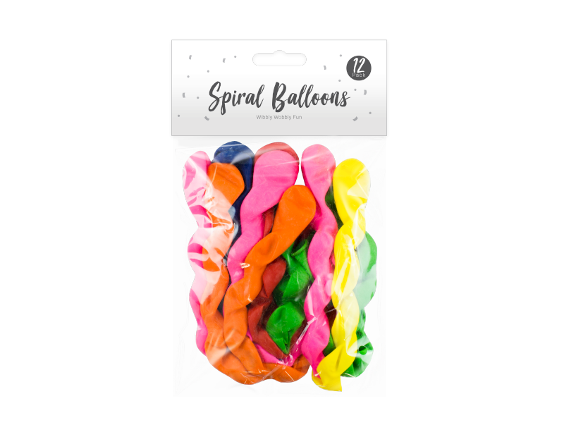 Spiral Balloons - 12 Pack