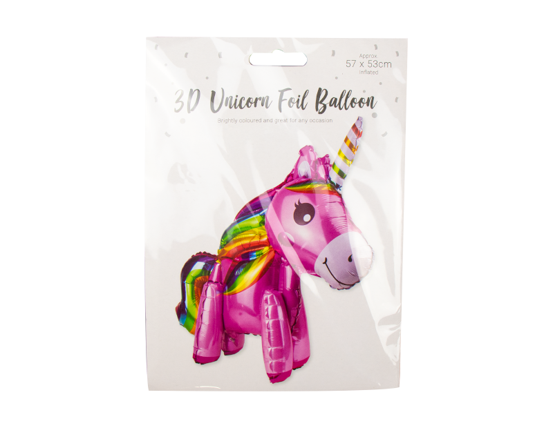 Unicorn 3D Foil Balloon