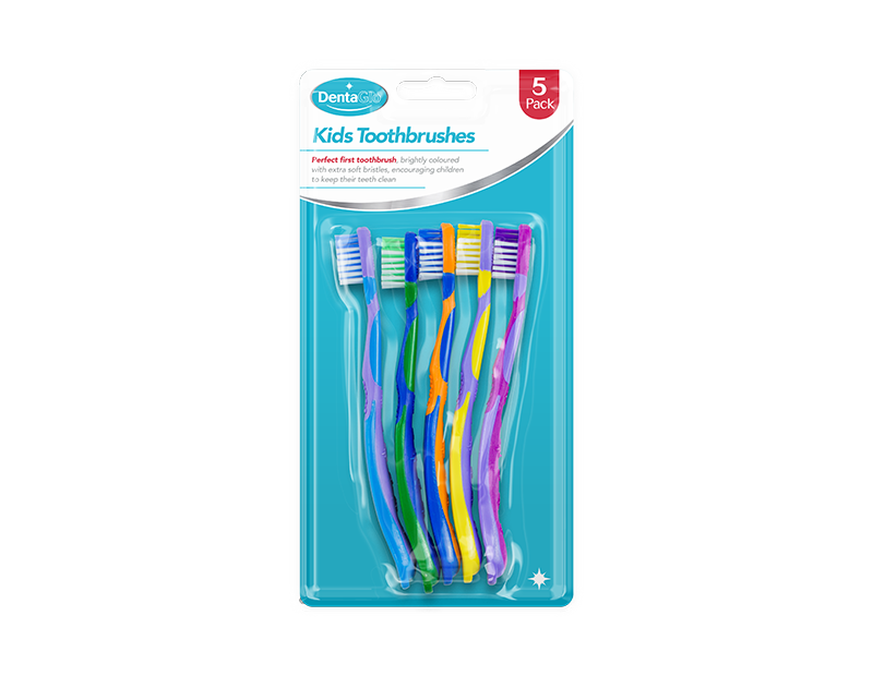 Childrens Toothbrushes - 5 Pack