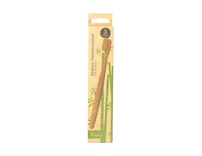 Bamboo Toothbrushes - 3 Pack