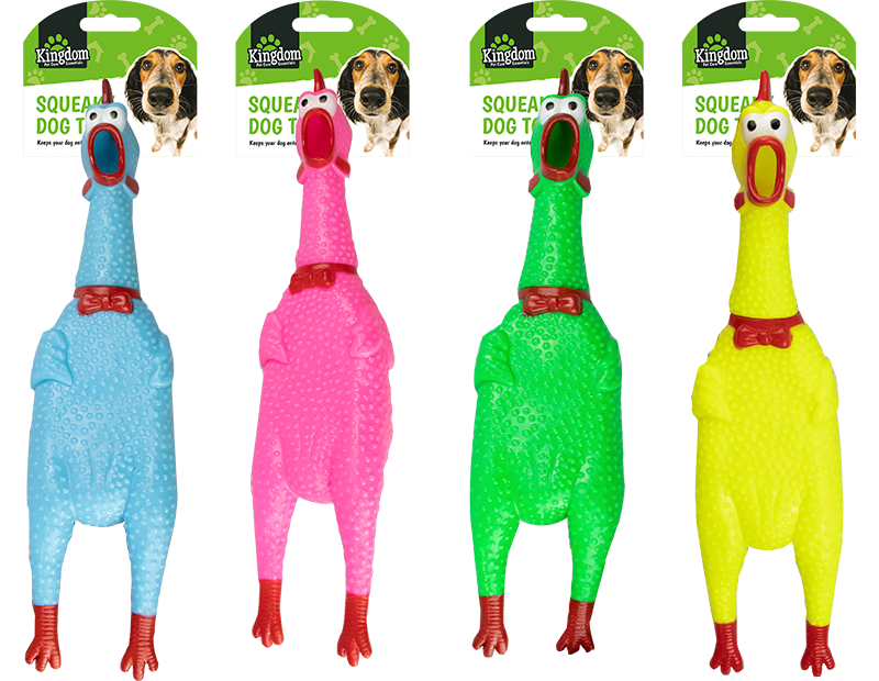 Squeaky Chicken Dog Toy