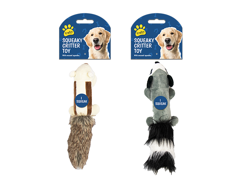 Squeaky Critter Dog Toy