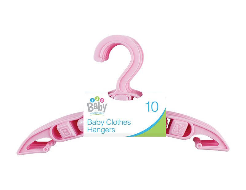 Pink Baby Clothes Hangers - 10 Pack