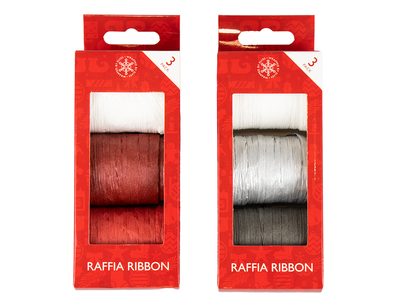 Raffia Ribbons 3pk