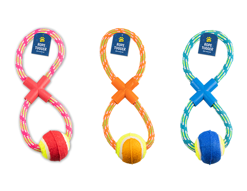 Wholesale Rope Dog Pull & Tug Toy With Ball