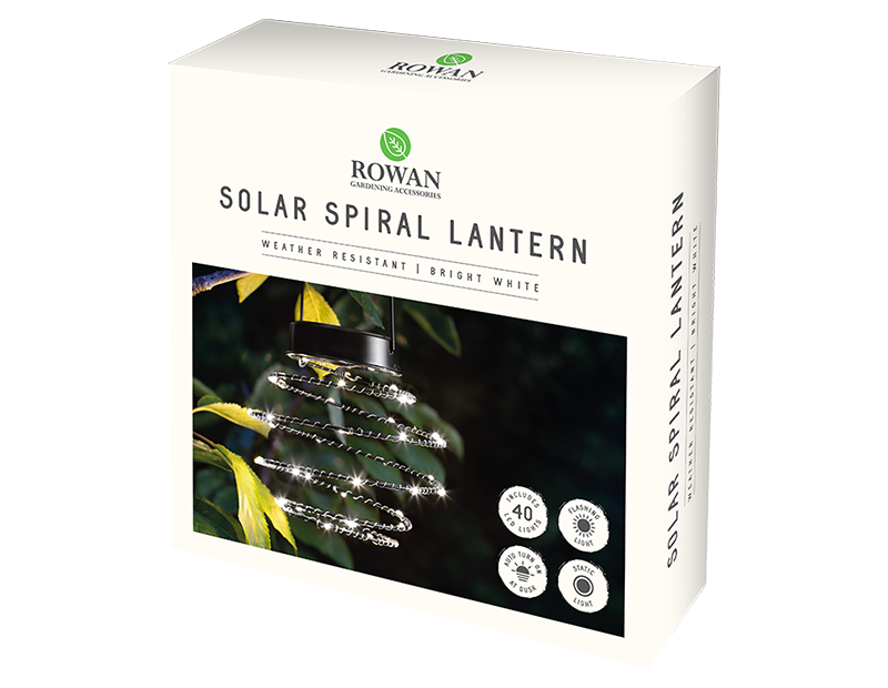 Solar spiral lantern lights deals