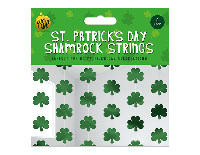 St. Patrick's Day Shamrock String 6pk