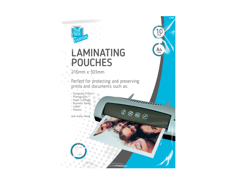 A4 Laminating Pouches - 10 Pack