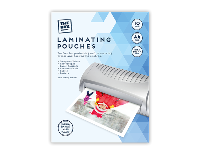 A4 Laminating Pouches - 10 Pack