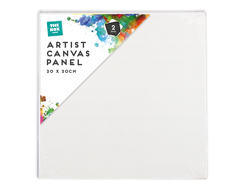 Artist Canvas Panel 20cm x 20cm 2pk