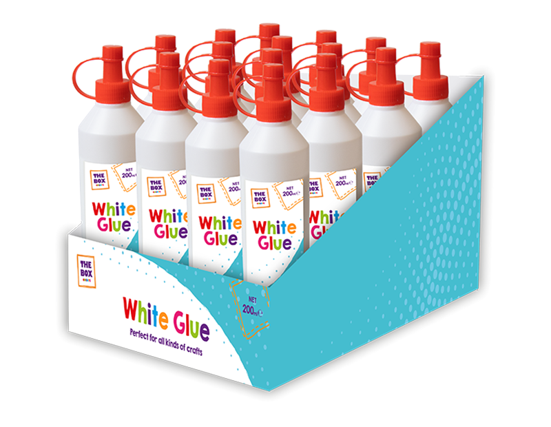 Wholesale White PVA Glue 200ml PDQ