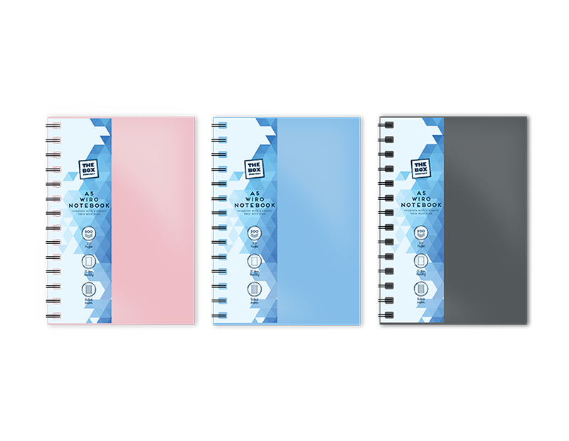 Wholesale A5 Wiro PP Cover Notebook