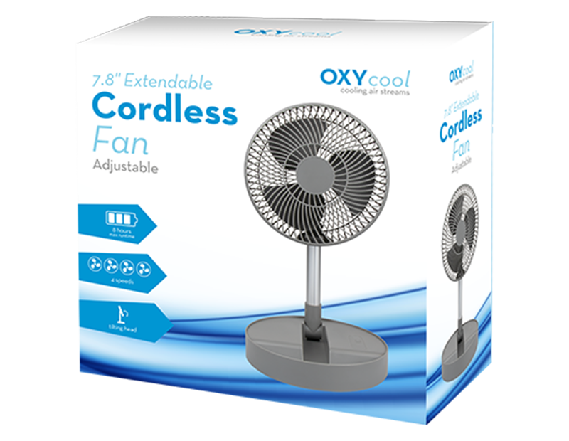 Cordless shop desk fan