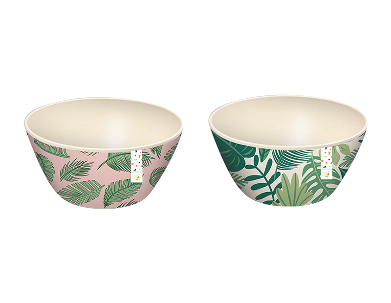 Summer Party Leaf Bamboo Bowl