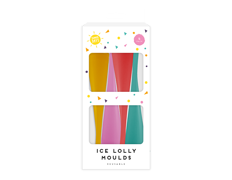 Summer Ice Lolly Moulds 4 Pack