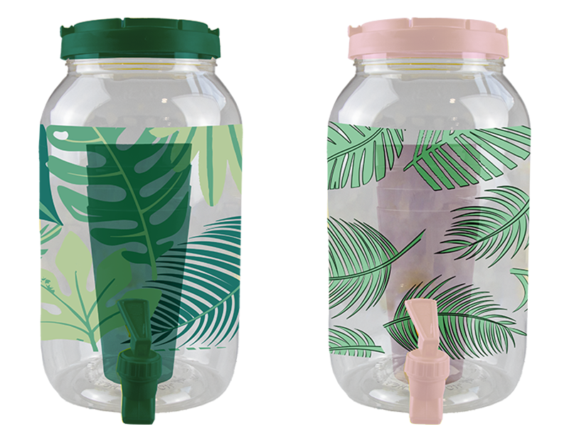 Wholesale Summer Party Leaf Drinks Dispenser with Tumblers