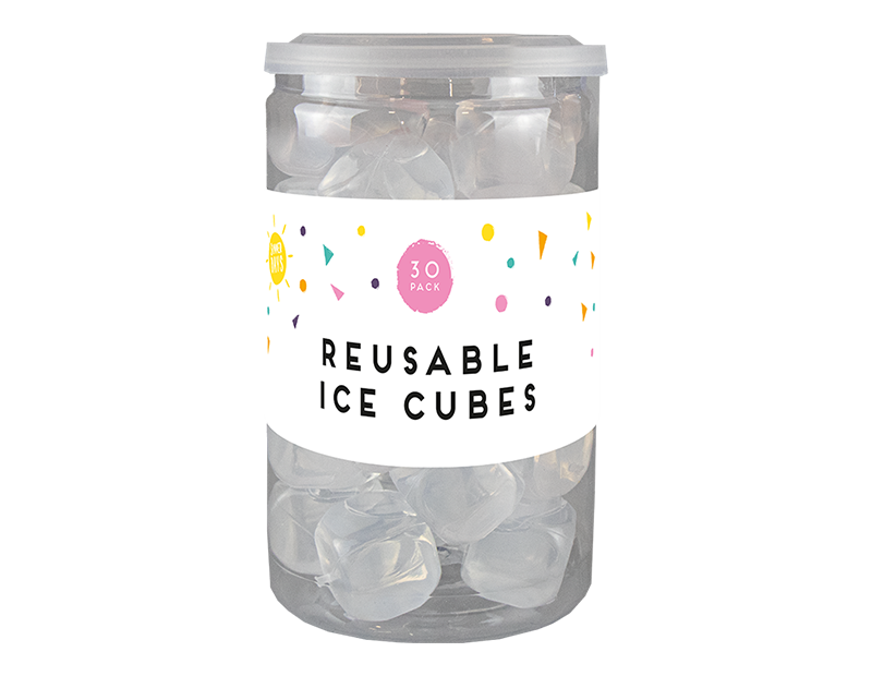 Summer Reusable Ice Cubes 30pk