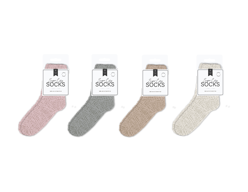 Wholesale Plain Cosy Socks 2pk