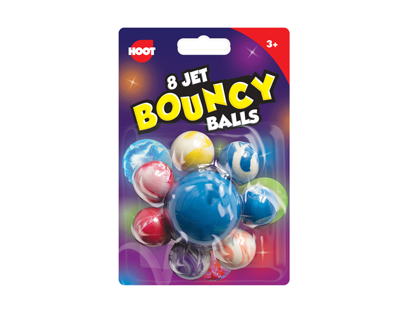 Jet Bouncy Balls - 8 Pack