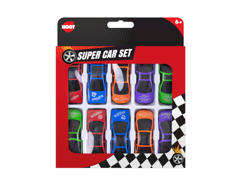Mini Sports Cars - 10 Pack