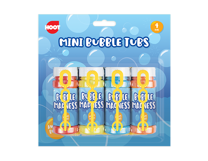 Mini Bubble Tubs - 4 Pack