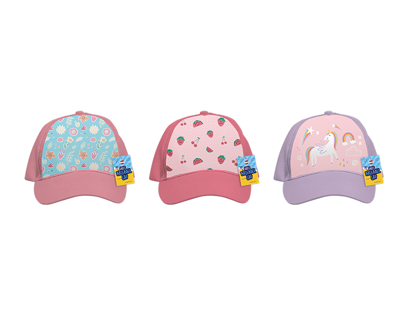 Wholesale Girls Printed Baseball Cap