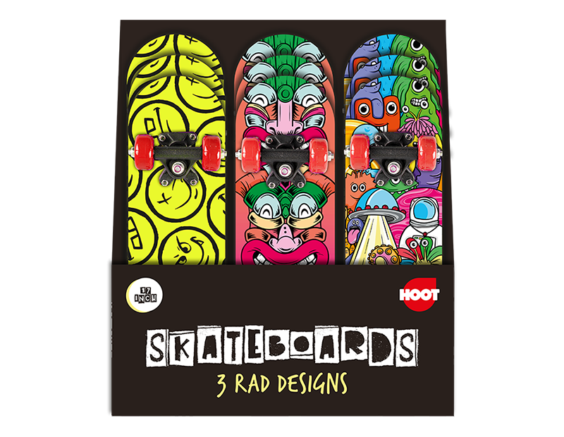 Wholesale Kids Printed Skateboard 17" PDQ
