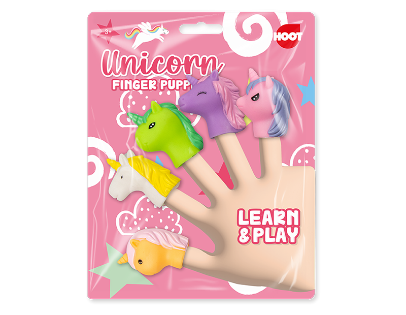 Unicorn Finger Puppets 5pk