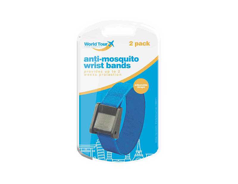 Travel Mosquito Wrist Bands - 2 Pack