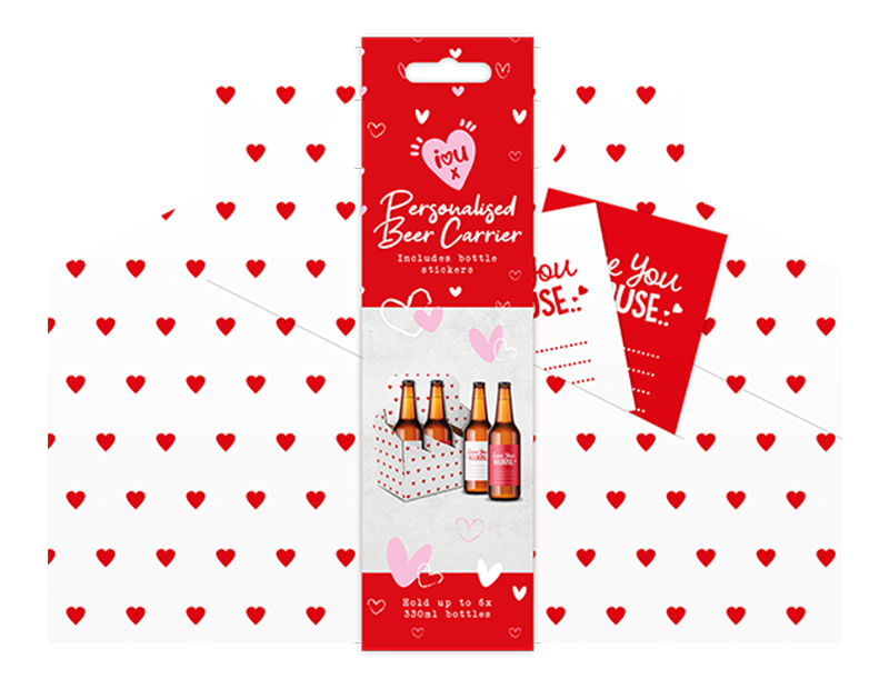Wholesale Valentines Beer Carrier Box