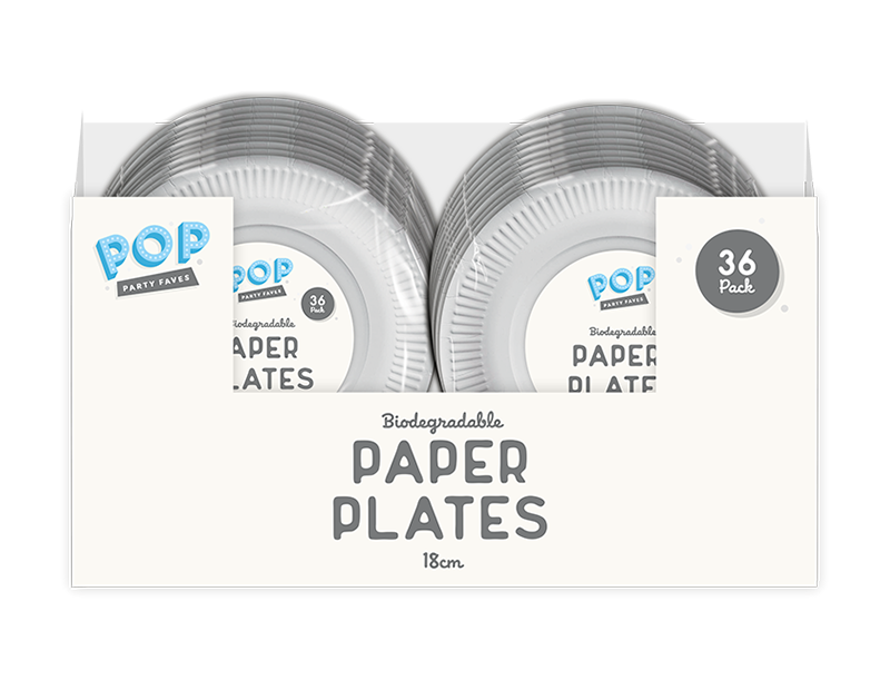 Wholesale White paper plates 18cm