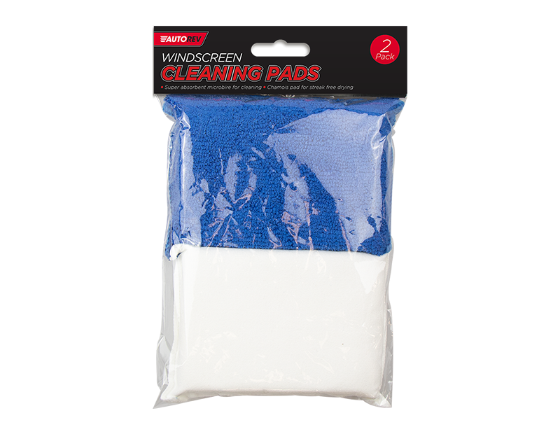Windscreen Cleaning Pads - 2 Pack