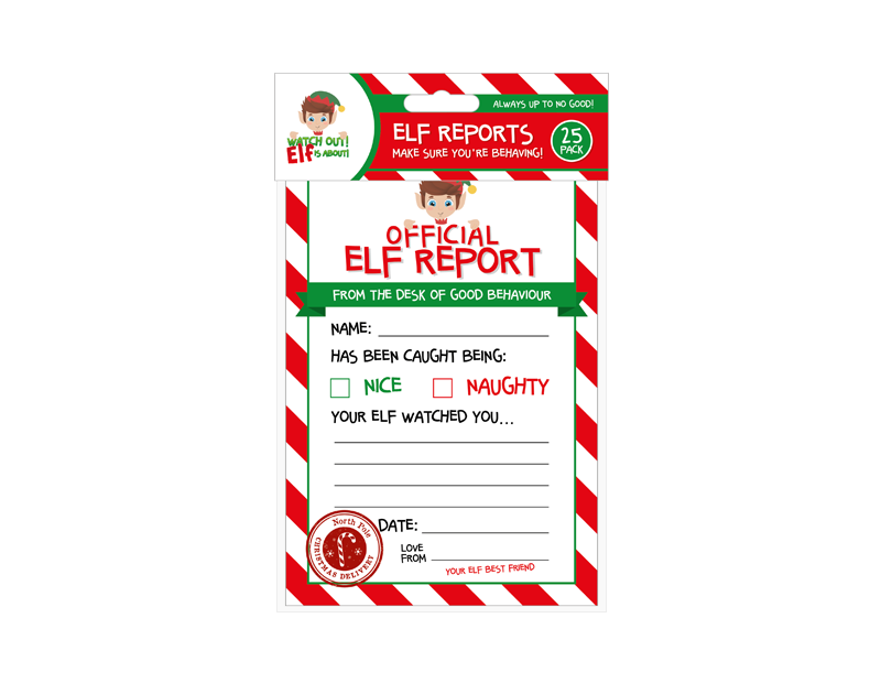 Elf Reports - 25 Pack